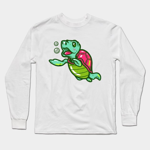 Turtle Long Sleeve T-Shirt by wehkid